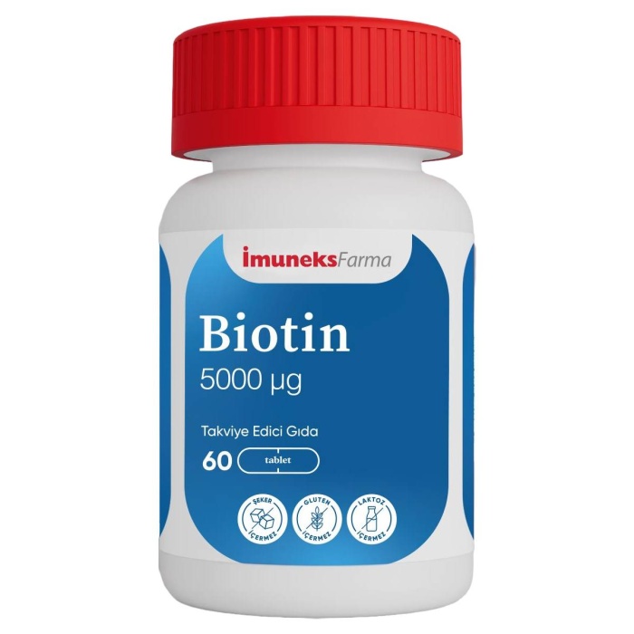 İmuneks Farma Biotin 5000 mcg 60 Tablet