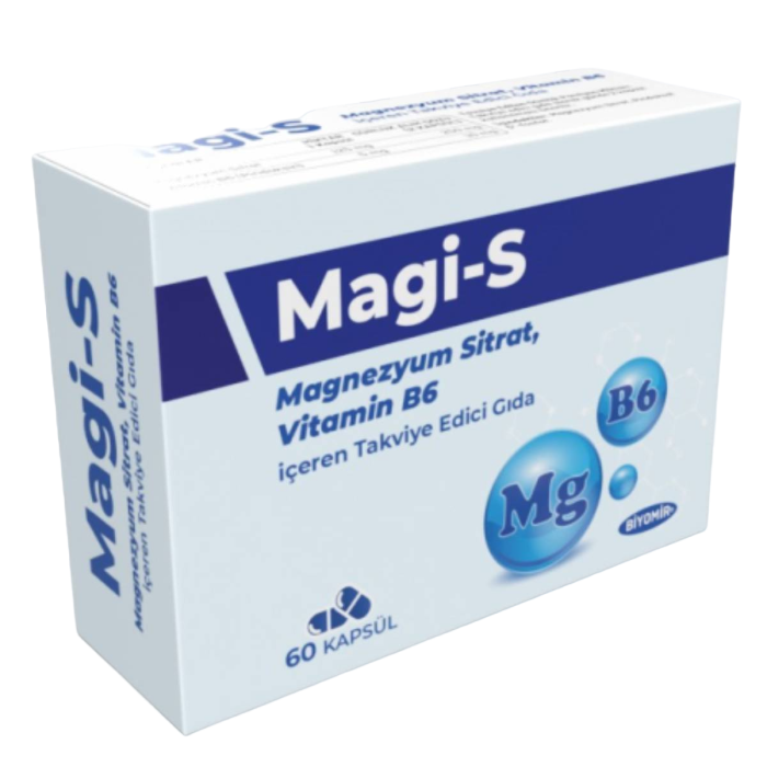 Magi-s Magnezyum Sitrat Vitamin B6 60 Kapsül
