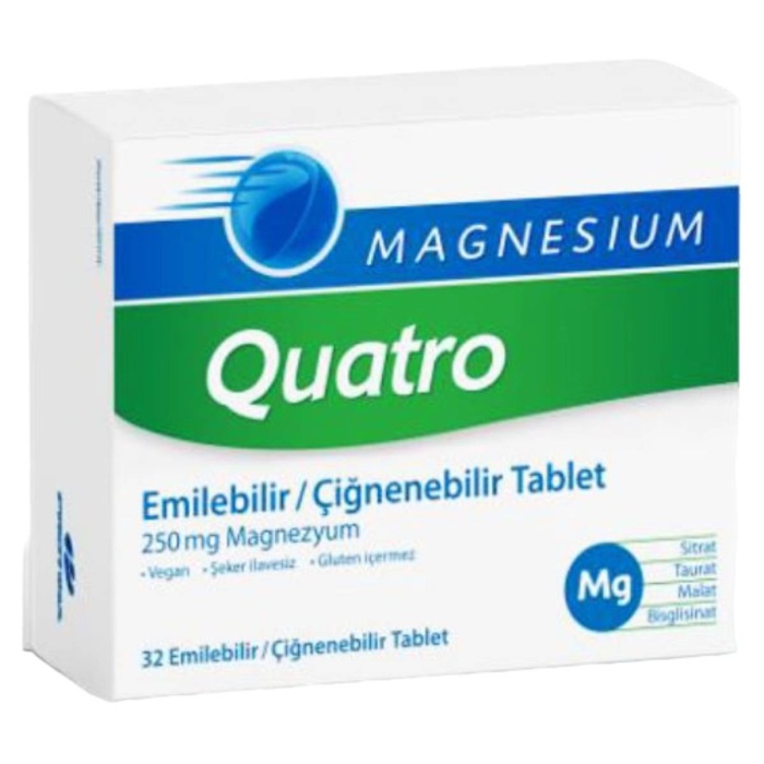 Magnesium Quatro 32 Çiğnenebilir Tablet