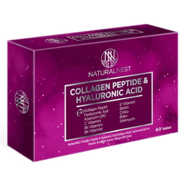 Naturalnest Collagen Peptide ve Hyaluronic Acid 60 Tablet