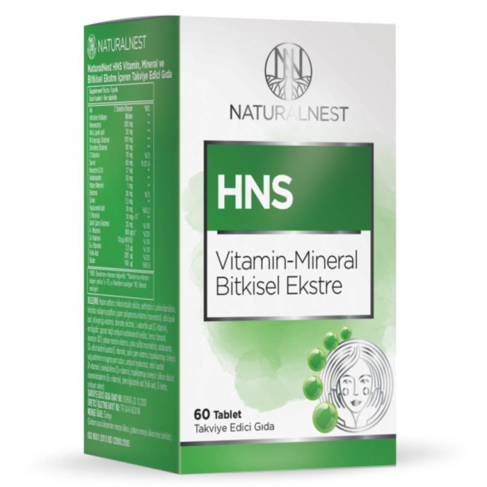 Naturalnest HNS Vitamin Mineral Bitkisel Ekstre 60 Tablet