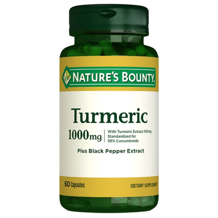 Natures Bounty Turmeric 1000 mg Plus Black Pepper 60 Kapsül