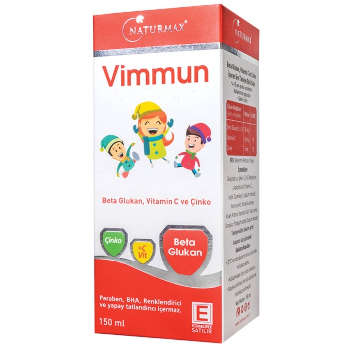 Naturmax Vimmun Bağışıklık Güçlendirici Çocuk Şurup 150 ml
