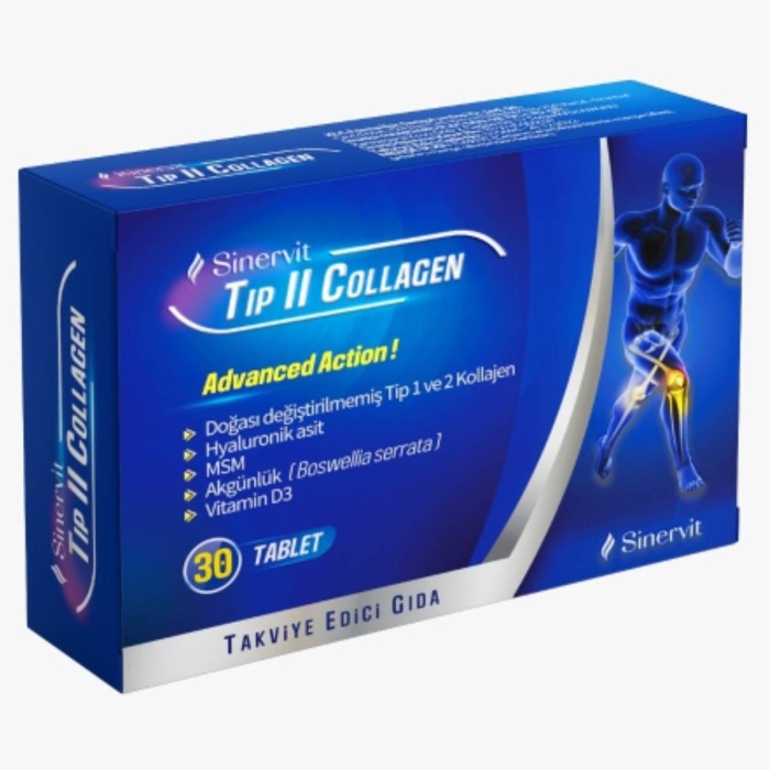 Sinervit Tip II Collagen 30 Tablet