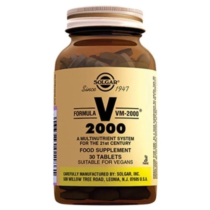 Solgar VM 2000 Multivitamin 30 Tablet