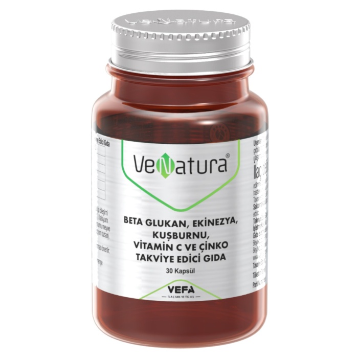 Venatura Beta Glukan Ekinezya Kuşburnu C Vitamini Çinko 30 Kapsül
