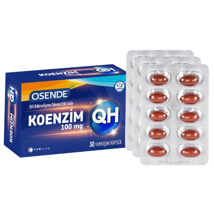 Osende Koenzim QH Ubikinol 100 mg 30 Yumuşak Kapsül
