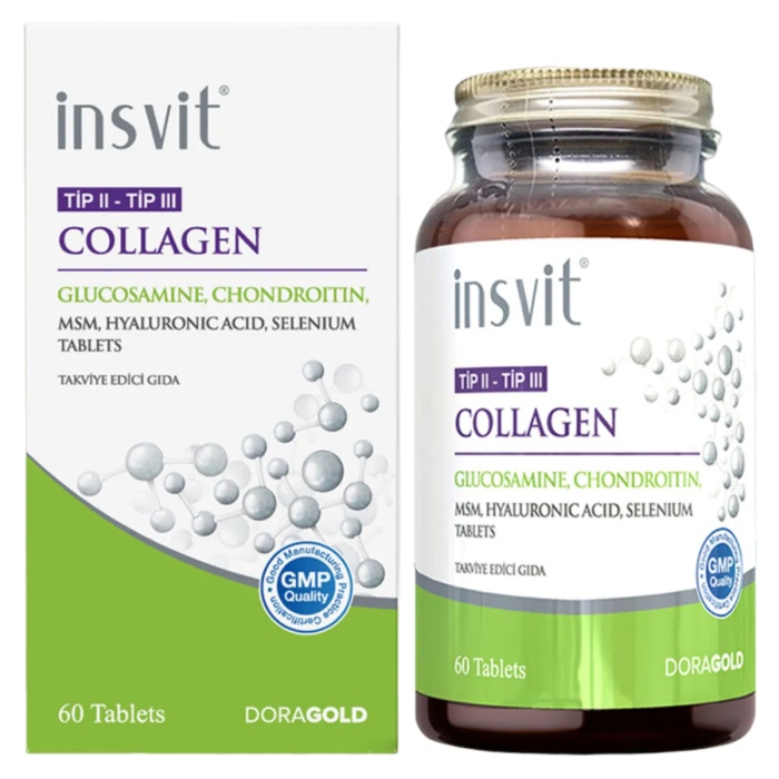 İnsvit Tip 2-3 Collagen Glukozamin Chondroitin 60 Tablet