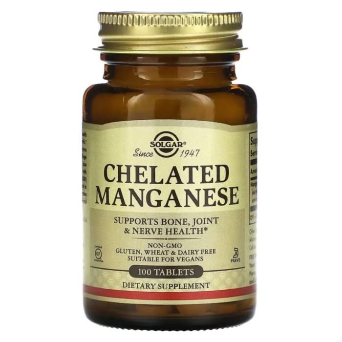 Solgar Chelated Manganese 8 mg 100 Tablet