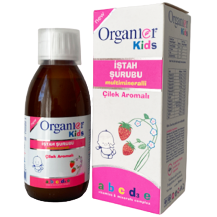 Organier Kids Çilek Aromalı İştah Açıcı Şurup 200 ml