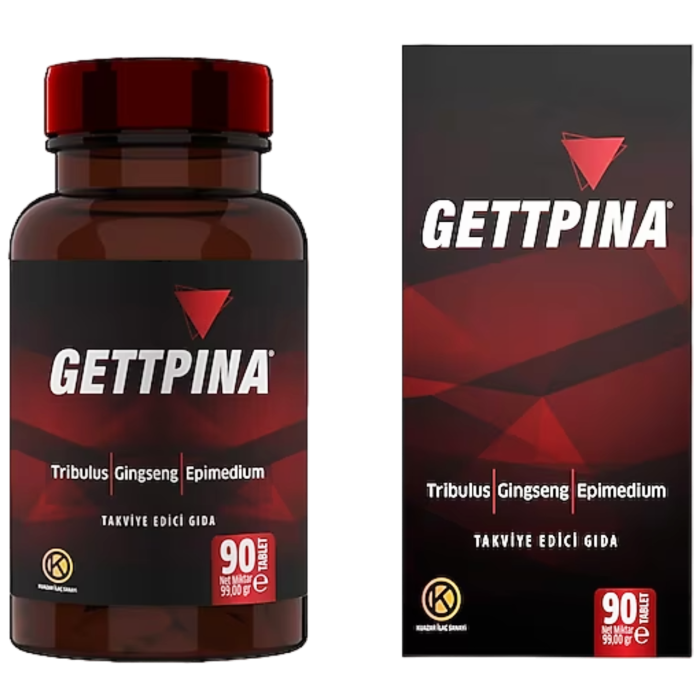 Gettpina Tribulus Gingseng ve Epimedium içeren Gıda Takviyesi 90 Tablet
