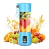 Portatif Taşınabilir El Blender 380 Ml Usb Şarjlı Mavi (4434)