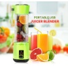 Portatif Taşınabilir El Blender 380 Ml Usb Şarjlı Yeşil (4434)