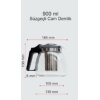 CAM DEMLİK 900ML (4434)