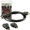 HDMI KABLO 1.5 METRE 3LÜ SET  (MICRO HDMI HDMI*MİNİ HDMI HDMI) (4434)