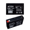 ATEX 6 VOLT - 7 AMPER AKÜ (150 X 50 X 94 MM) (4434)