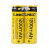 SUNKKO 3.7 VOLT 1200 MAH 17500 ŞARJ EDİLEBİLİR PİL (2Lİ PAKET) (4434)