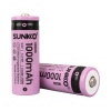 SUNKKO IFR 3.2 VOLT 1000 MAH 18500 ŞARJ EDİLEBİLİR PİL (2Lİ PAKET) (4434)