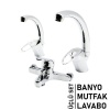 3LÜ SET   BANYO - EVYE MUTFAK - LAVABO   AÇ KAPA  MİX BATARYA MUSLUK (4434)