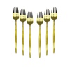 6 PCS GOLD YEMEK ÇATAL SETİ (4434)