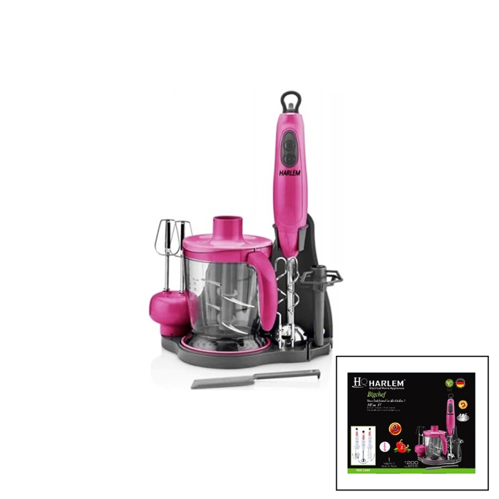 HARLEM HBS-2600 GROUP GR-2600 BİGCHEF 10IN1 BLENDER SET 1200W DOĞRAYICI - MİKSER YOĞURUCU - KARIŞTIRICI (4434)