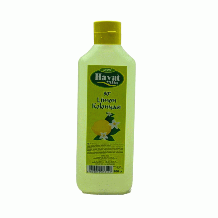 HAYAT 900ML LİMON KOLONYA BİDON (4434)