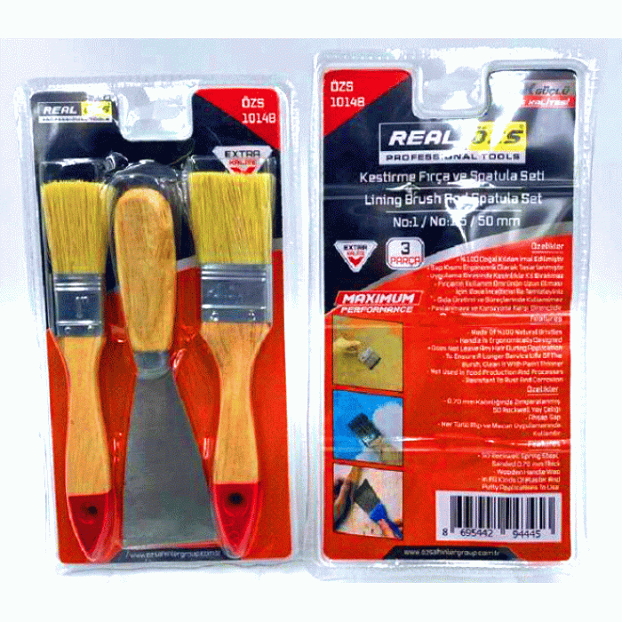 3 ADET  SPATULA50MM- KESTİRME FIRÇANO-1-1.5SETİ (4434)