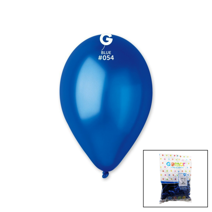 GM-110-36-54 METALİK - MAVİ BALON 11&amp;apos;&amp;apos; - 28CM - 100 ADET (4434)