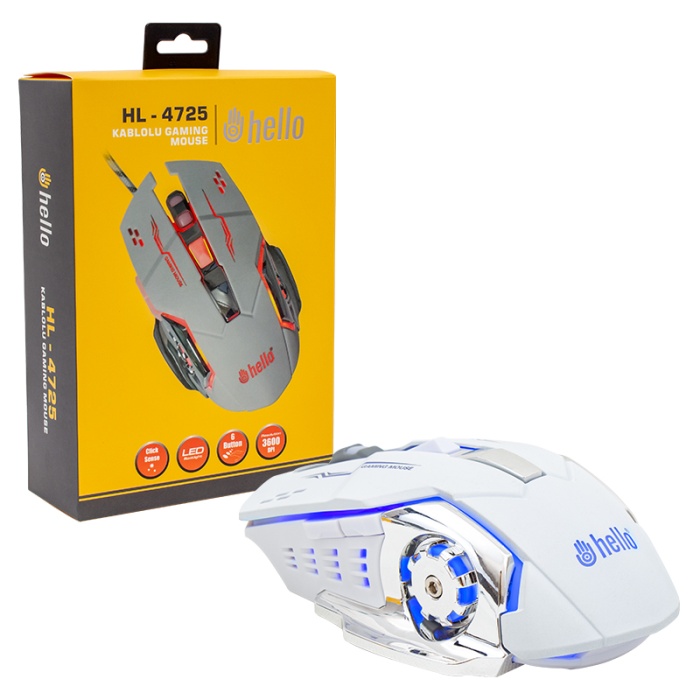 HELLO HL-4725 KABLOLU OYUNCU GAMING MOUSE (4434)