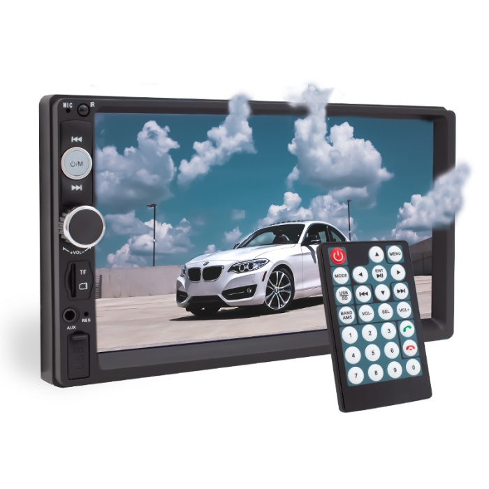 MAGICVOICE MV-5418 USB/SD/FM/AUX/BLUETOOTH/MP5 7 DOKUNMATİK MEKANİKSİZ DOUBLE OTO TEYP (4434)