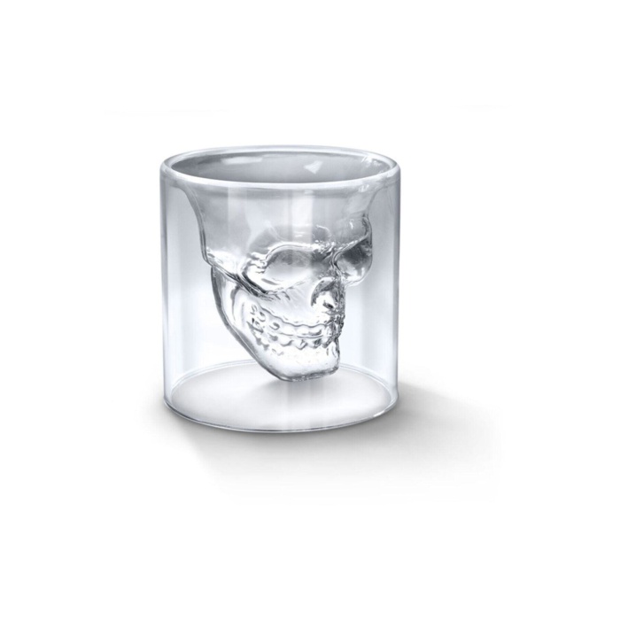 75 ml Kuru Kafa Cam Bardak -Likör Shot - İçecek  Bardağı -Crystal Head