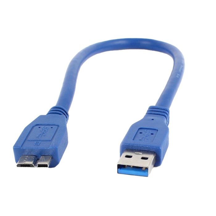 USB 3.0 MAVİ 30 CM DATA MICRO USB KABLOSU (4434)