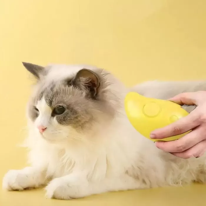 Buharlı Yumuşak Silikon Uçlu Kedi &amp;amp; Köpek Tüy Tarama Tarağı Yıkama Fırçası (4434)