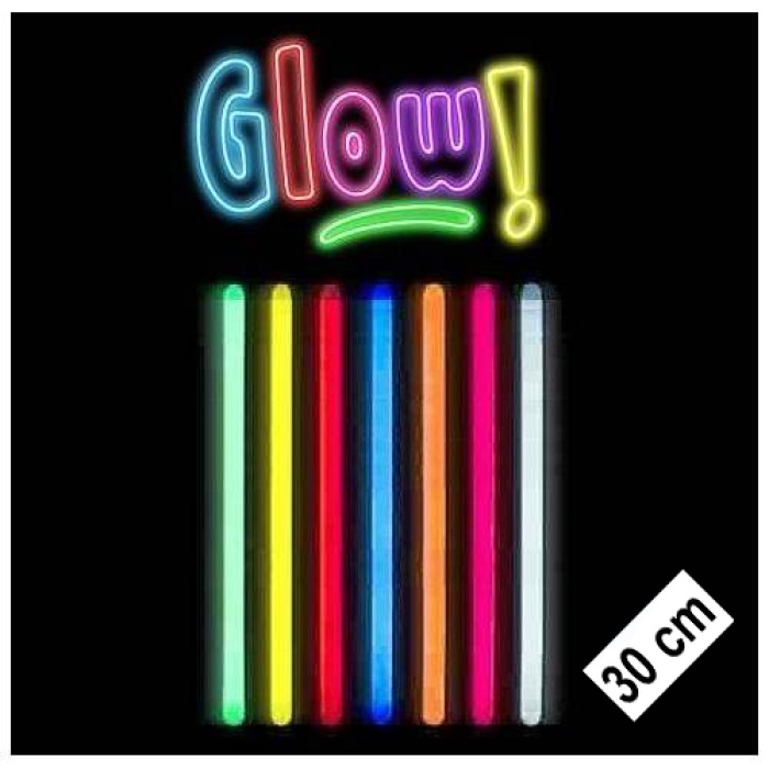 Karanlıkta Parlayan Fosforlu Glow Kalın Çubuk 30 cm 1 Adet (4434)