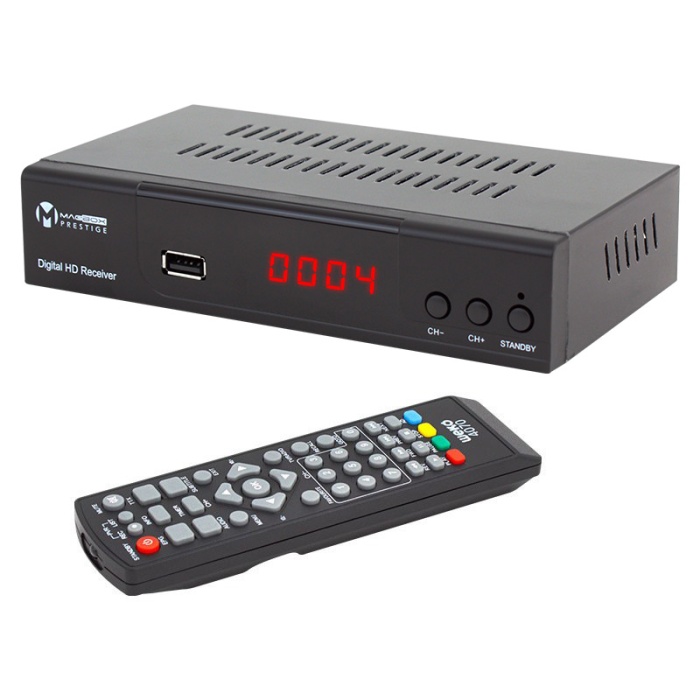 MAGBOX PRESTİGE DVB-T2/C FULL HD MİNİ KARASAL-UYDU ALICISI (HDMI+SCART) YOUTUBELU (4434)