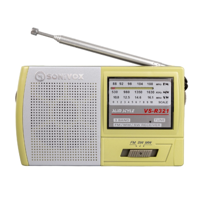 KREM RENK CEP TİPİ ANALOG FM RADYO VS-R321 (4434)