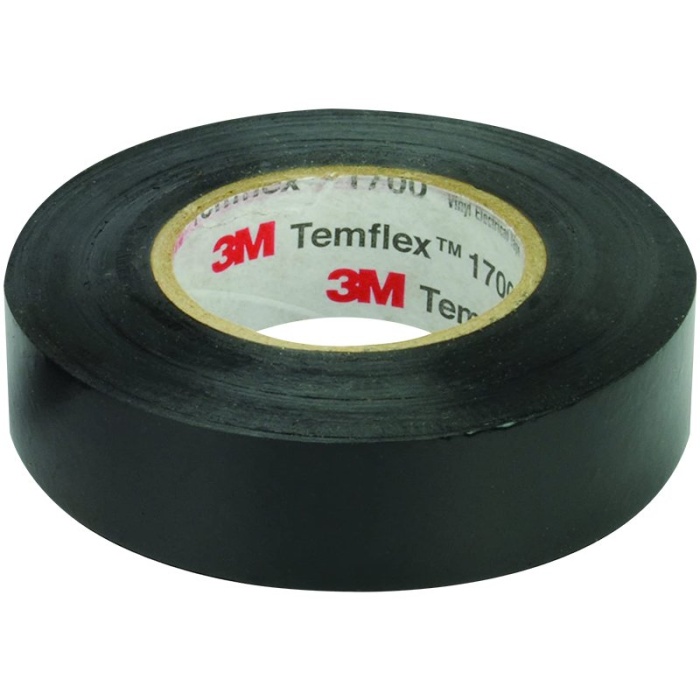 3M TEMFLEX 1300E PVC İZOLE BANT SİYAH 10LUK PAKET 0.13MM X 19MM X 0.13MM (4434)