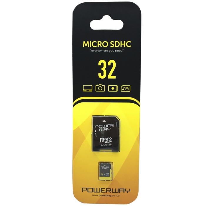 POWERWAY PWR-32 32 GB MICRO SD HAFIZA KARTI (4434)