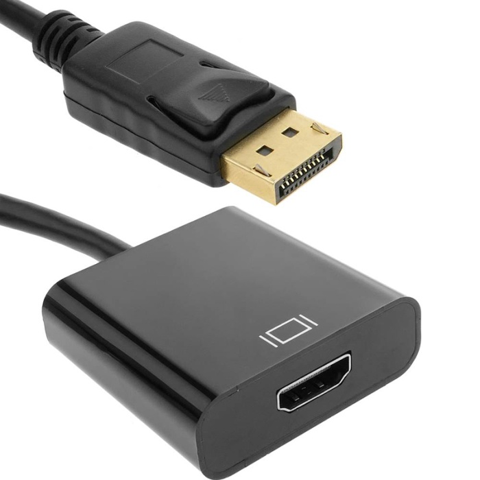 DISPLAY PORT TO HDMI DİŞİ 10 CM ÇEVİRİCİ KABLO (4434)