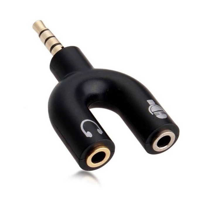 3.5 MM STEREO ERKEK KULAKLIK + HOPARLÖR DİŞİ ÇOKLAYICI JACK (4434)