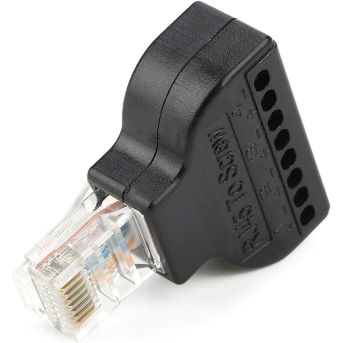 RJ45 TO 8 PİN SCREW TERMİNAL ÇEVİRİCİ (4434)