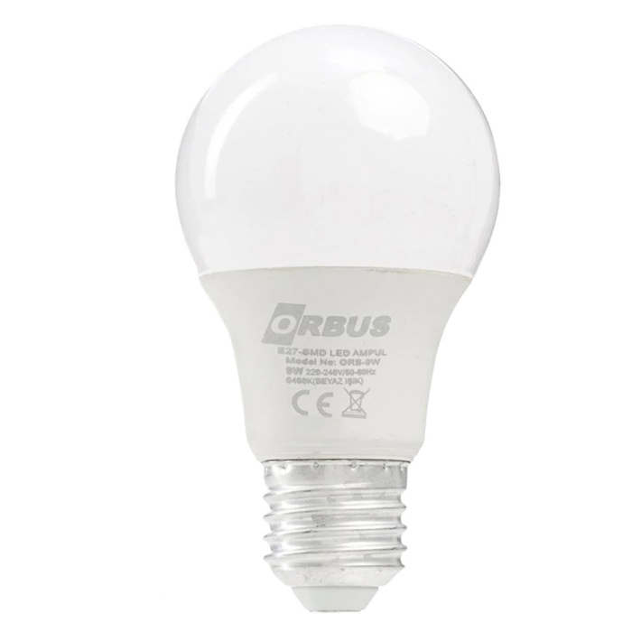 ORBUS ORB-9W E27 9 WATT 800 LÜMEN BEYAZ LED AMPÜL (4434)