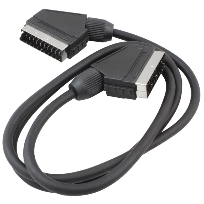 SCART SCART KABLO 3 METRE 7 MM SİYAH POŞETLİ (4434)