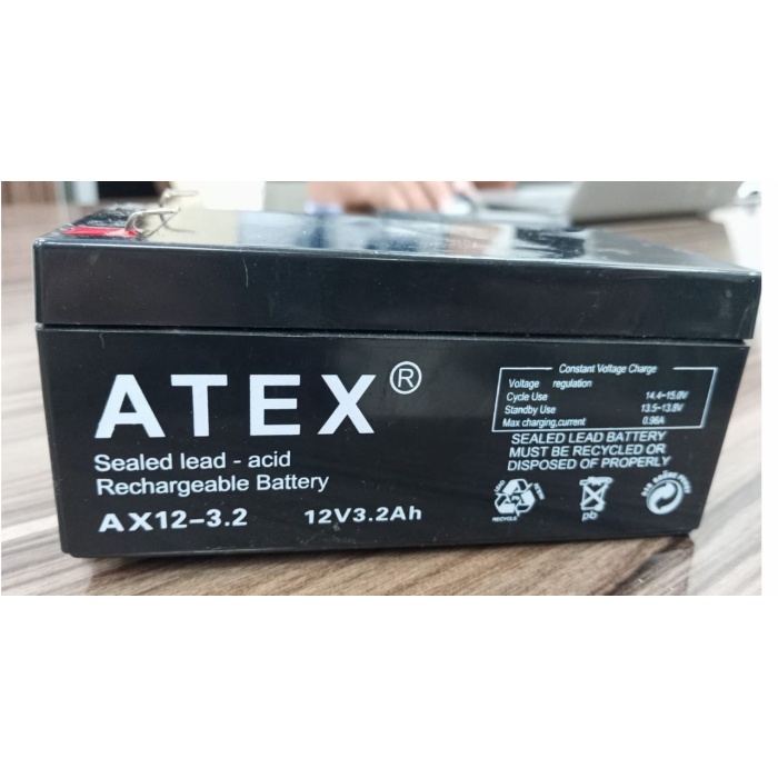 ATEX AX12-3.2 12 VOLT - 3.2 AMPER AKÜ (13.4X6.7X6.1CM) (4434)