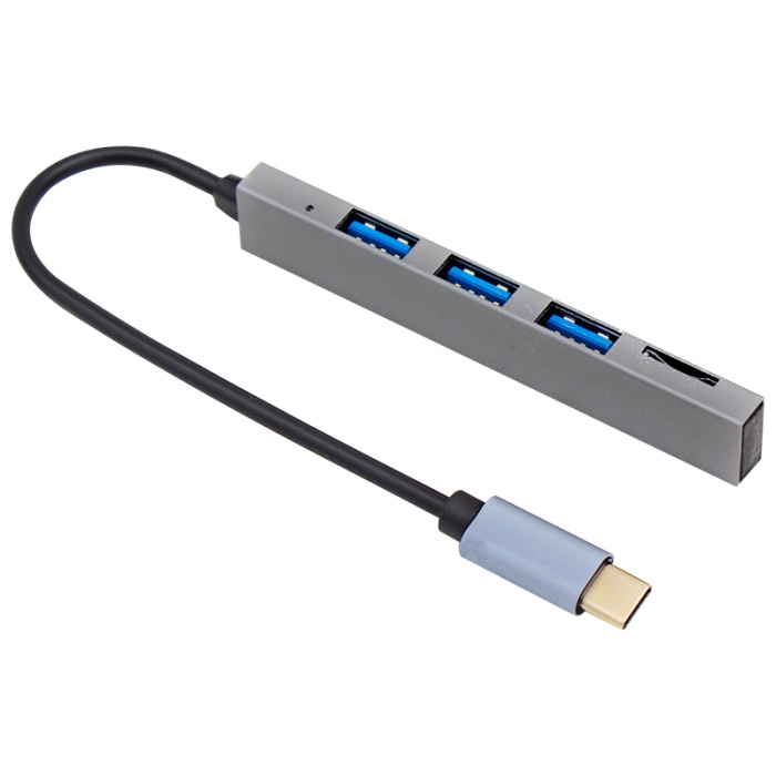 TYPE-C HUB 3x USB 3.0 SD/TF HAFIZA KART OKUYUCU DOCK STATION (MACBOOK - PC - PLAYSTATİON - XBOX) (4434)