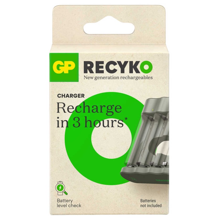 GP RECYKO B441 USB 4LÜ AA - AAA PİL ŞARJ CİHAZI (GPACSB44103 GPB441R21-2GTLB1) PİLSİZ (4434)