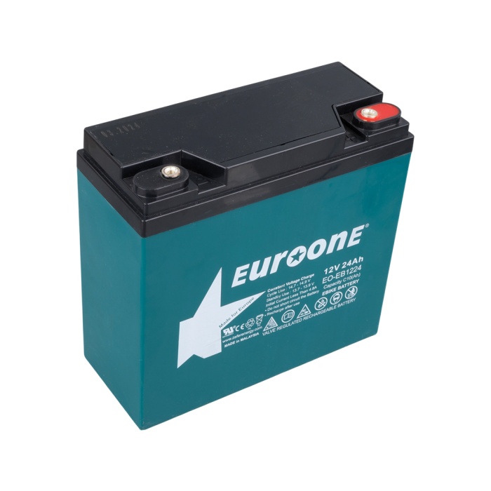 EUROONE EO-EB1224 12V 24AH E-BIKE ELEKTRİKLİ BİSİKLET AKÜSÜ (180 X 76 X 167 MM) (4434)