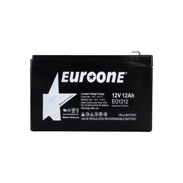 EUROONE EO-1212 12 VOLT - 12 AMPER AKÜ  (151 X 98 X 95 MM) (4434)