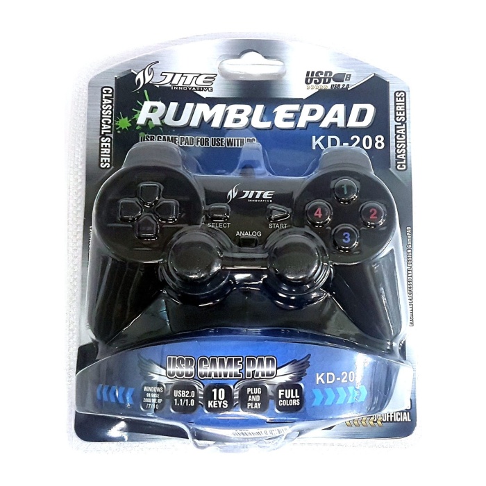 USB GAME PAD JOYSTICK TİTREŞİMLİ ANALOG OYUN KOLU (4434)