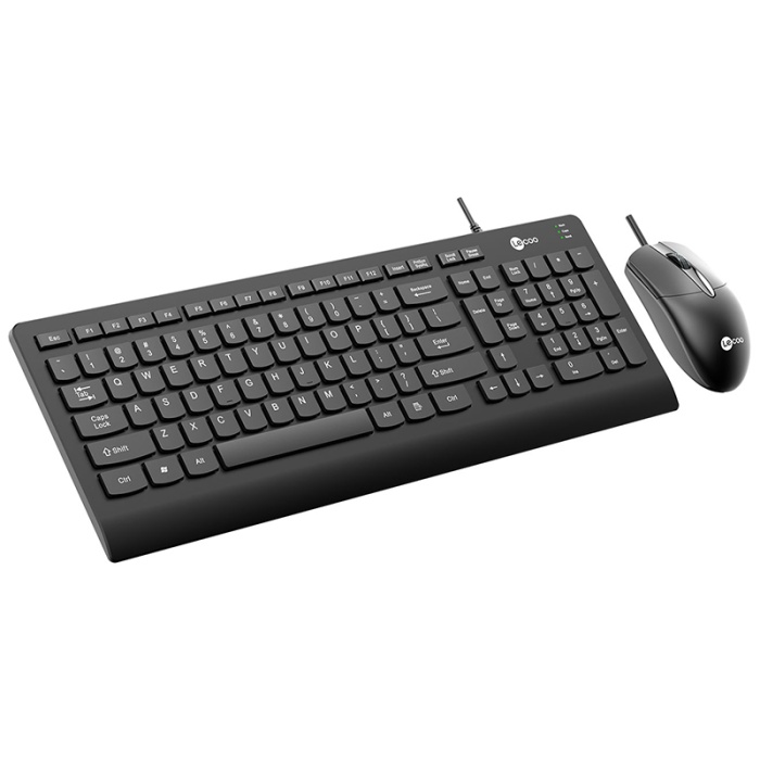 LENOVO LECOO CM103 USB KABLOLU SİYAH Q KLAVYE  MOUSE SET (4434)